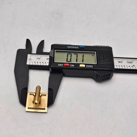 Vintage Swank Gold Silver Square Cufflinks Mid Century - Picture 5 of 5